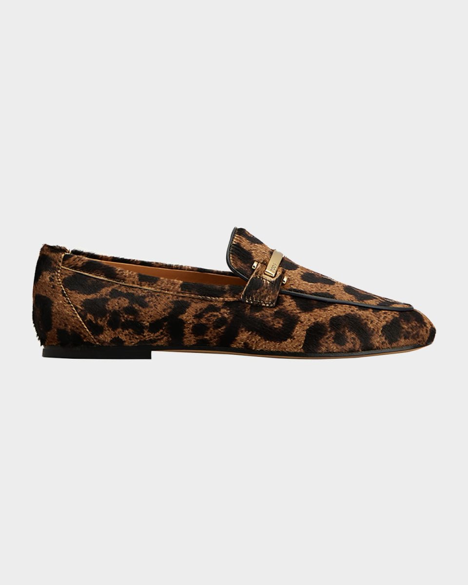 Leopard Calf Hair Loafers